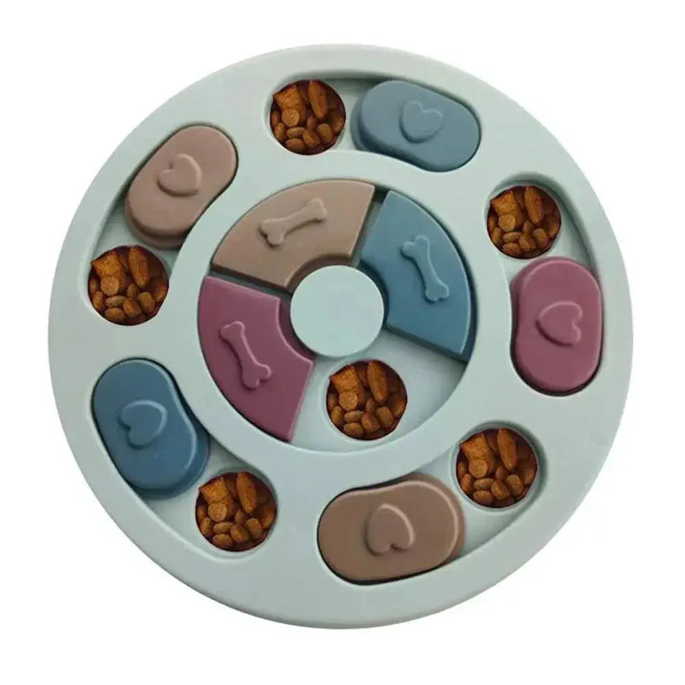 Interactive Dog Puzzle Feeder Toy for IQ and Slow Eating