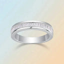Sterling Silver Gold Plated Silver Moissanite Ring