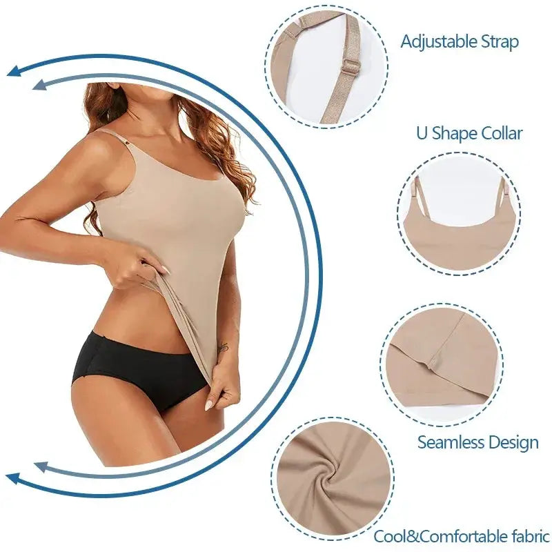Seamless Tummy Control Shapewear Camisole Slimming Tank