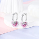 Mula Sterling Silver Heart-shaped Earring