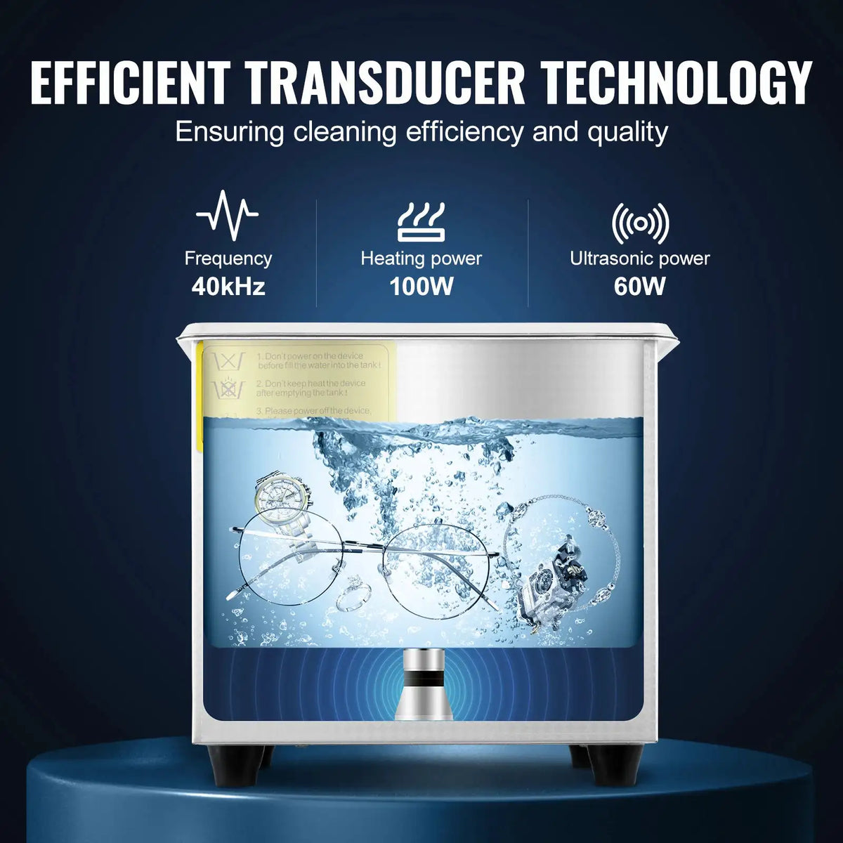 SucceBuy Ultrasonic Cleaner Lave-Dishes Portable Washing Machine Digital — product view 4