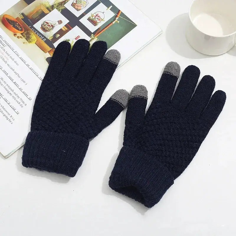 Autumn Winter Fleece Touch Screen Gloves Unisex Warm