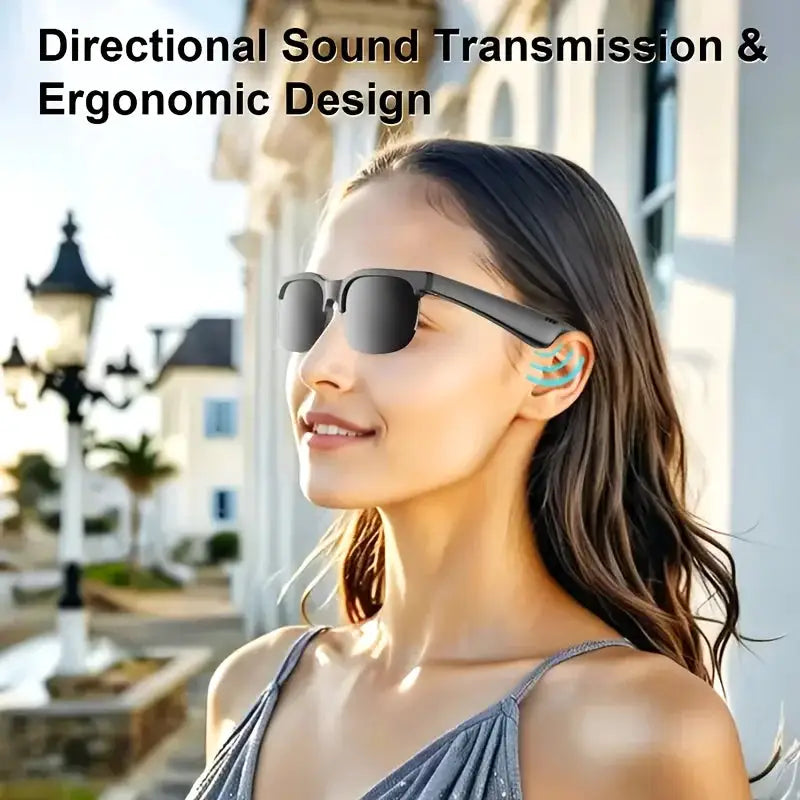 Smart Glasses with Wireless HIFI Headphones, Dual Speaker, Touch — product view 3