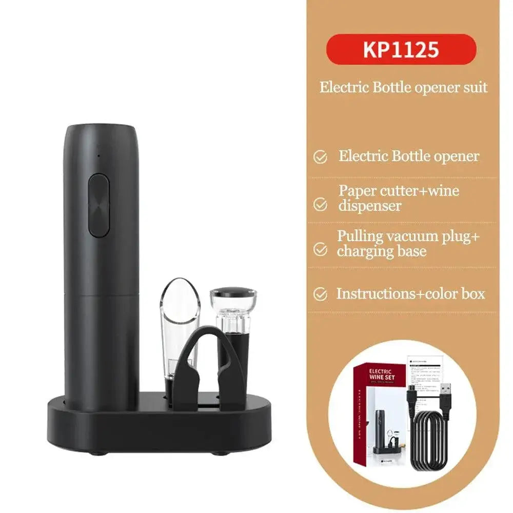 Electric Wine Bottle Opener Automatic Red Wine Corkscrew