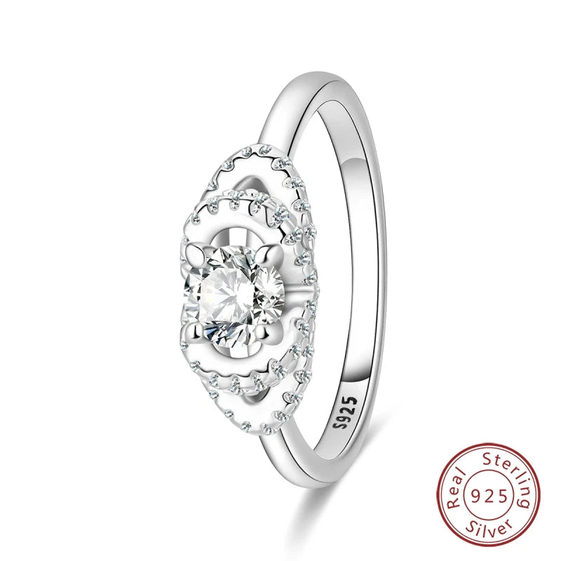Authentic Sterling Silver Ring Romantic