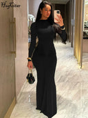 Event-Ready Draped Maxi Dress for Women