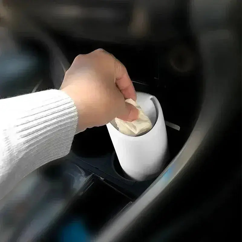 Car Silicone Trash Can Organizer Bin For Auto Use Storage