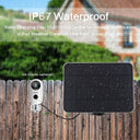 Solar Panel Security Camera Charger Efficient Outdoor Power Kit
