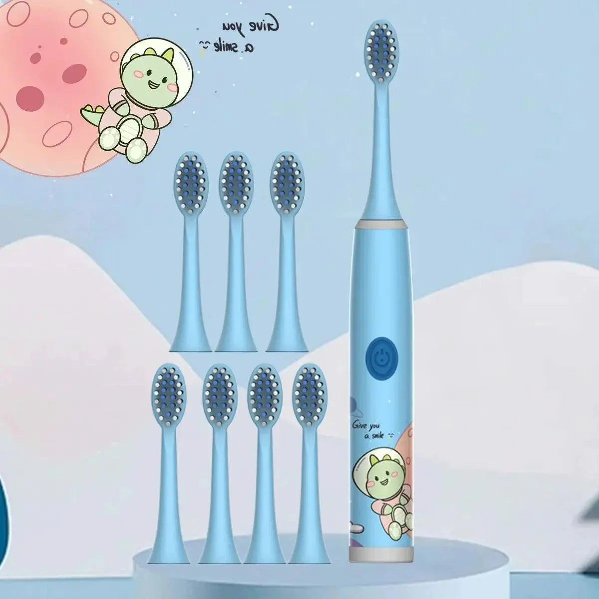 Vibrant Kids Electric Toothbrush Set For Happy Smiles Fun