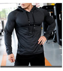 Mens Fitness Tracksuit Hoodie Gym Joggers Outdoor Workout