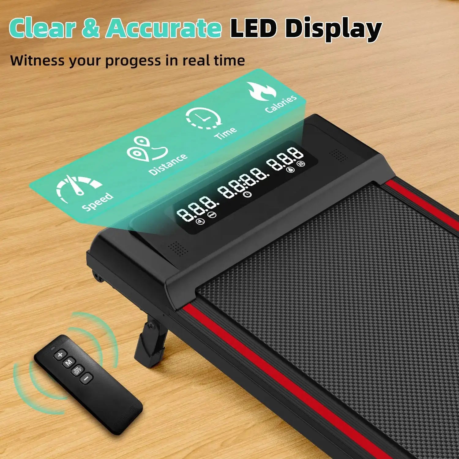 Gym Equipment Electric Foldable Treadmill Machine Smart APP Control Folding Portable Walking Pad Mini Desk Treadmill NO Handle