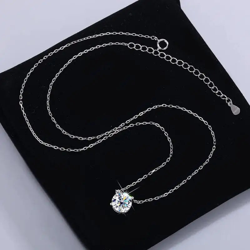 Elegant Moissanite Pendant Necklace Style FDFDG — product image 4