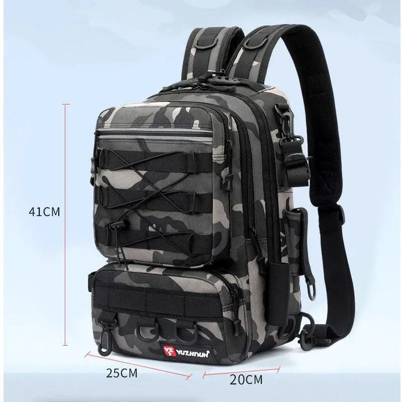 Camouflage Fishing Backpack Large Capacity Tackle Bag