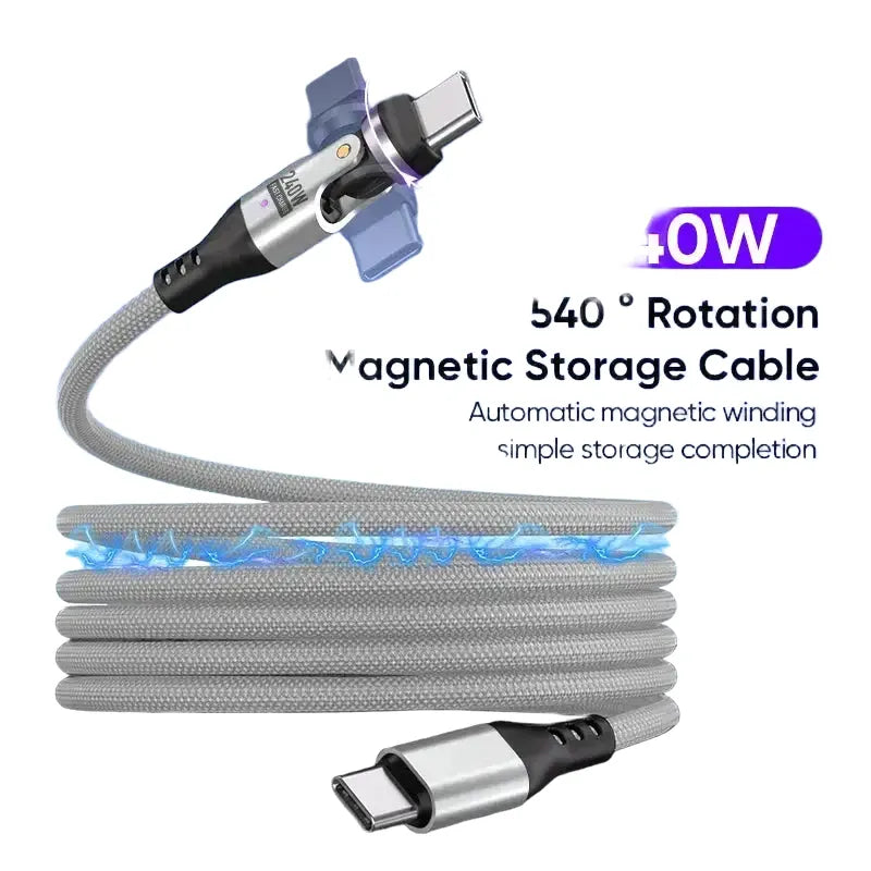 Rotating USB C Fast Charge Cable — product view 1
