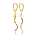 Mula Sterling Silver Golden Earrings