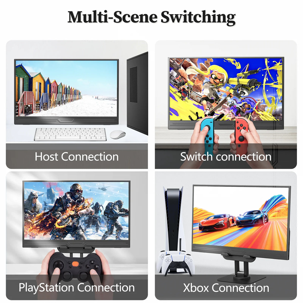 VEOUT Small Portable Monitor for Laptop, IPS USB HDMI Travel — product view 3