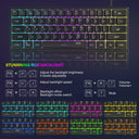 Mini Gaming Keyboard - Rgb Backlit Space Saver