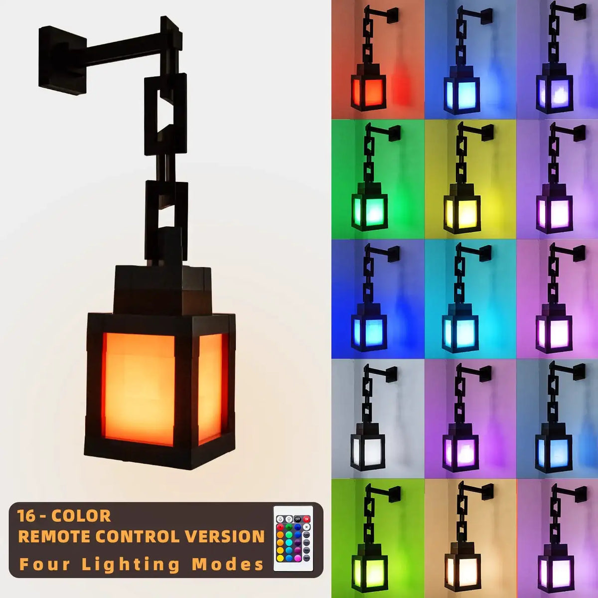 Pixel Night Light - Remote Control Lamp -  product image
