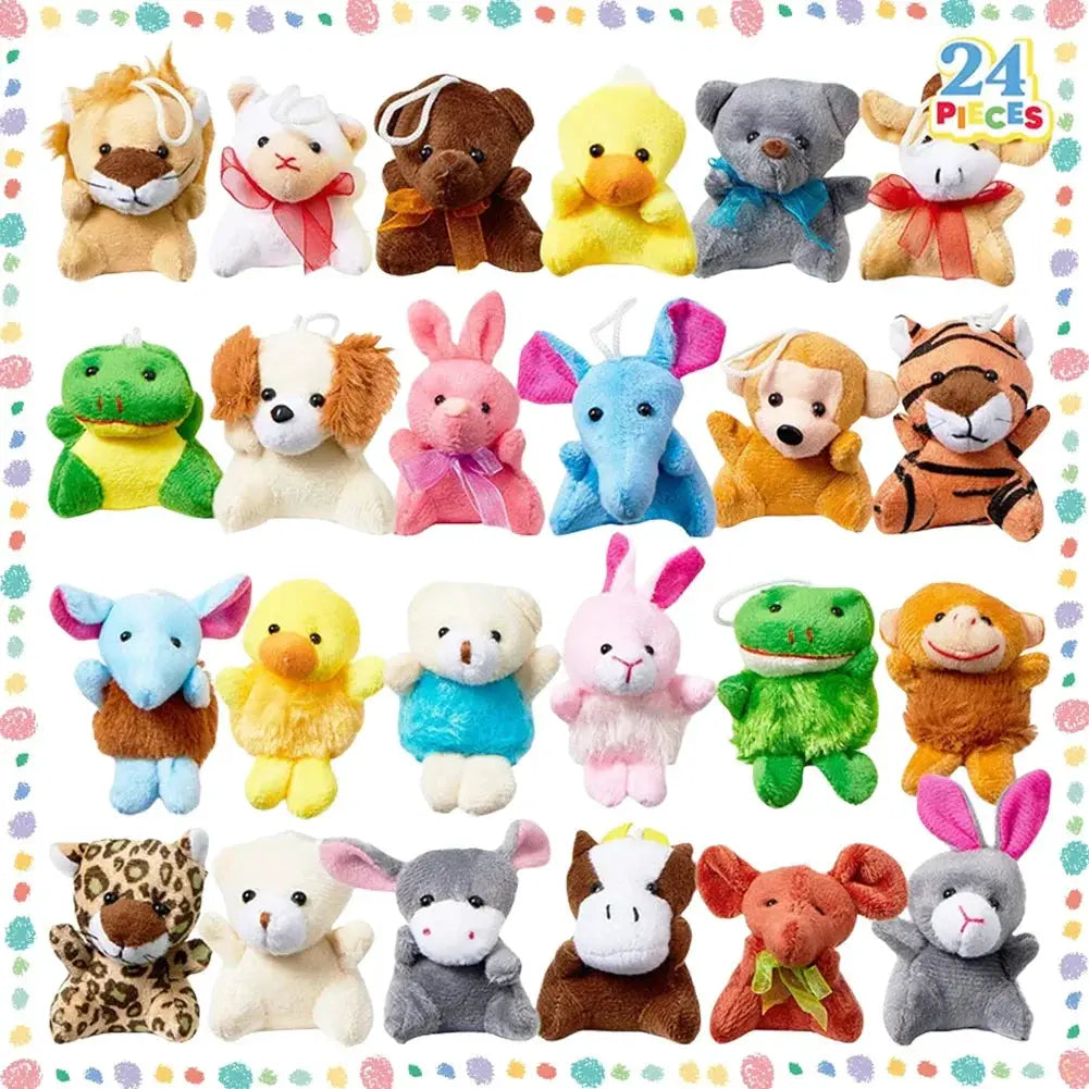 24 Pack Prefilled Easter Eggs With Mini Plush Toys
