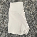 Plus Size High Waist Yoga Shorts - Stretchy