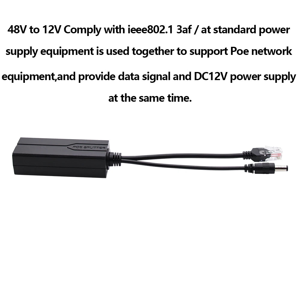 POE Ethernet Power Splitter Adapter