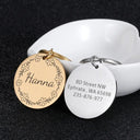 Personalized Engraved Pet ID Tags for Dogs and Cats Stylish Reflective