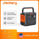 Jackery Explorer 2000 Portable Power Station, 2200W Output, 2018Wh LiFePO₄ Capacity, 5-Year Warranty