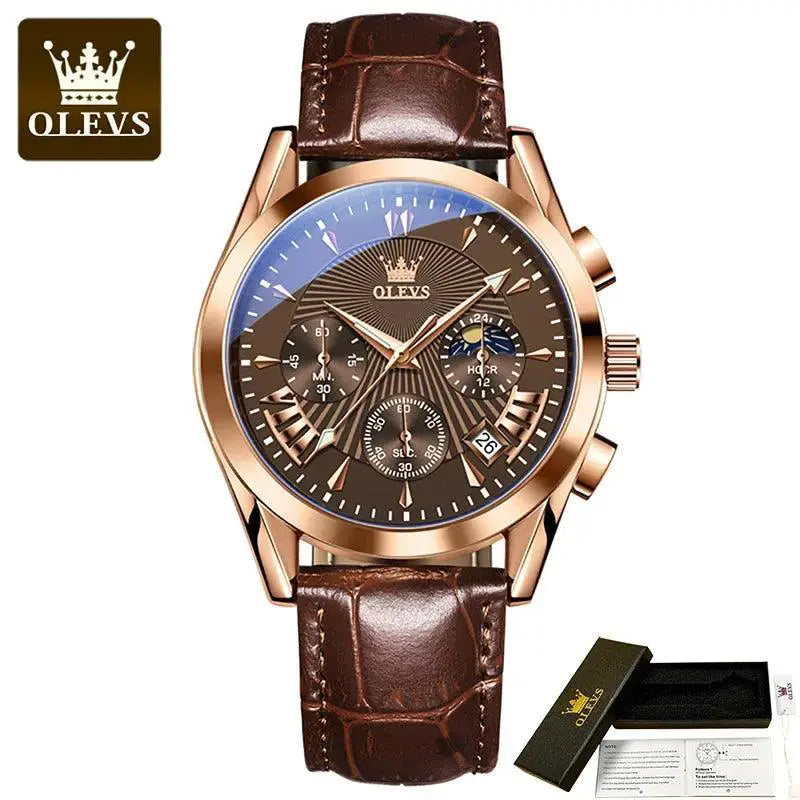 Chronograph Luxury Sports Watch for Men Waterproof