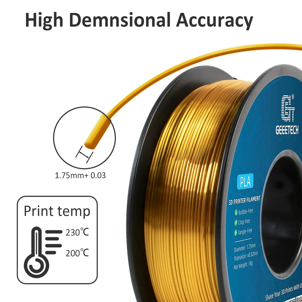 Geeetech Silk PLA Ultra Tough Premium — product view 4