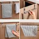 Stainless Steel Towel Bar: Versatile Cabinet Door Organizer
