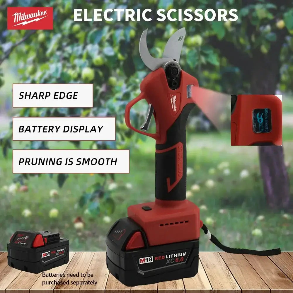 Milwaukee Cordless Electric Pruning Shears 18V Battery