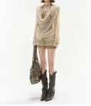 Bold Y2K Floral Dress Set for Women