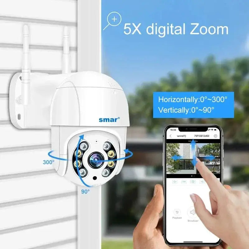 Smart 4K WiFi Outdoor Security Camera With AI Detection