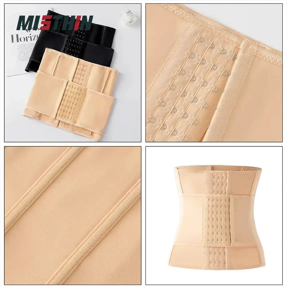 Large Size Double Belt Waist Trainer for Women Shapewear
