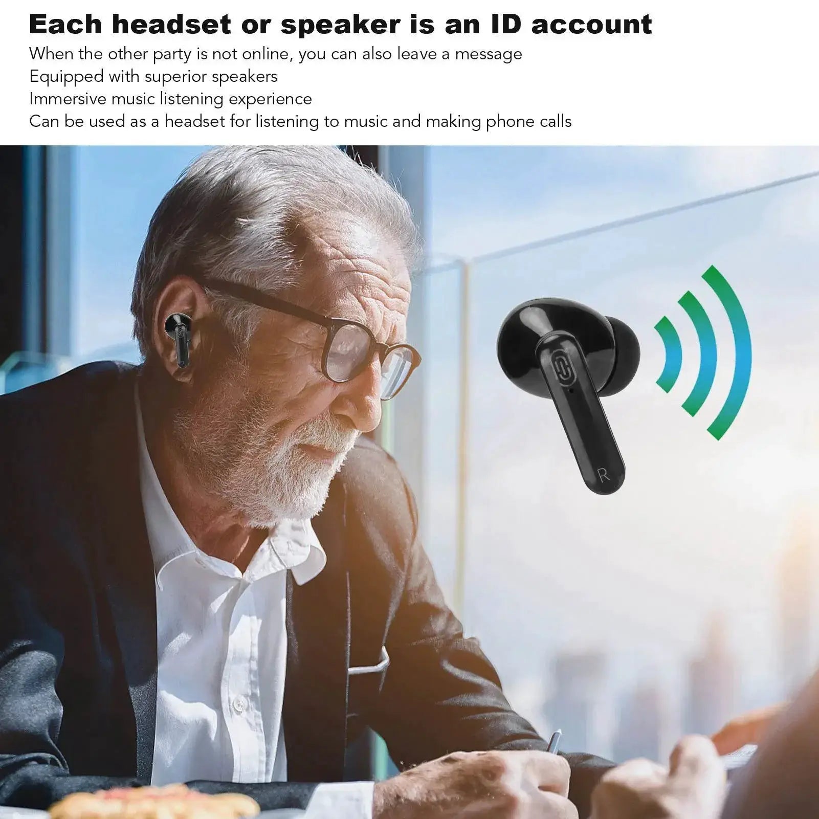 Language Translator Earbuds 5 Modes High Accuracy Bluetooth