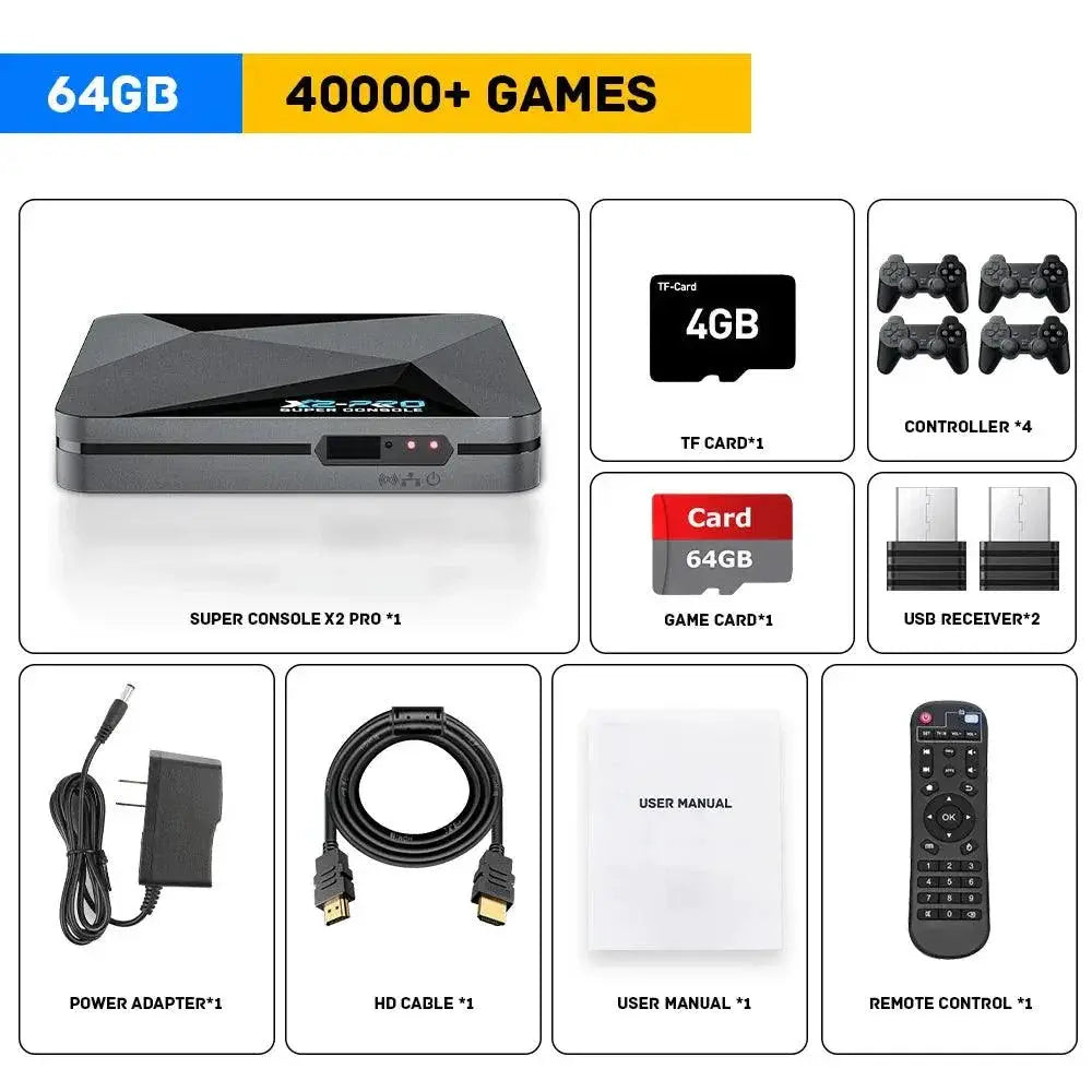 Kinhank Super Console X2 Pro Retro Game Box With 60000 Games