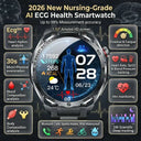 2026New Nursing-Grade AI ECG Smart Watch 1.53''Sapphire Glass Heart Rate Blood Lipid Uric Acid Monitor Bluetooth Call Smartwatch