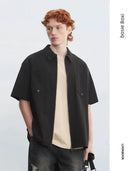 Breathable Short Sleeve Shirt for Office