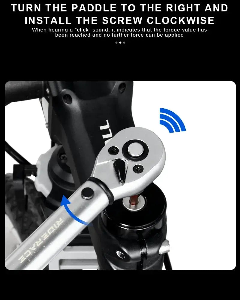 Riderace Bicycle Torque Wrench Set 15 Piece 2 to 24 Nm