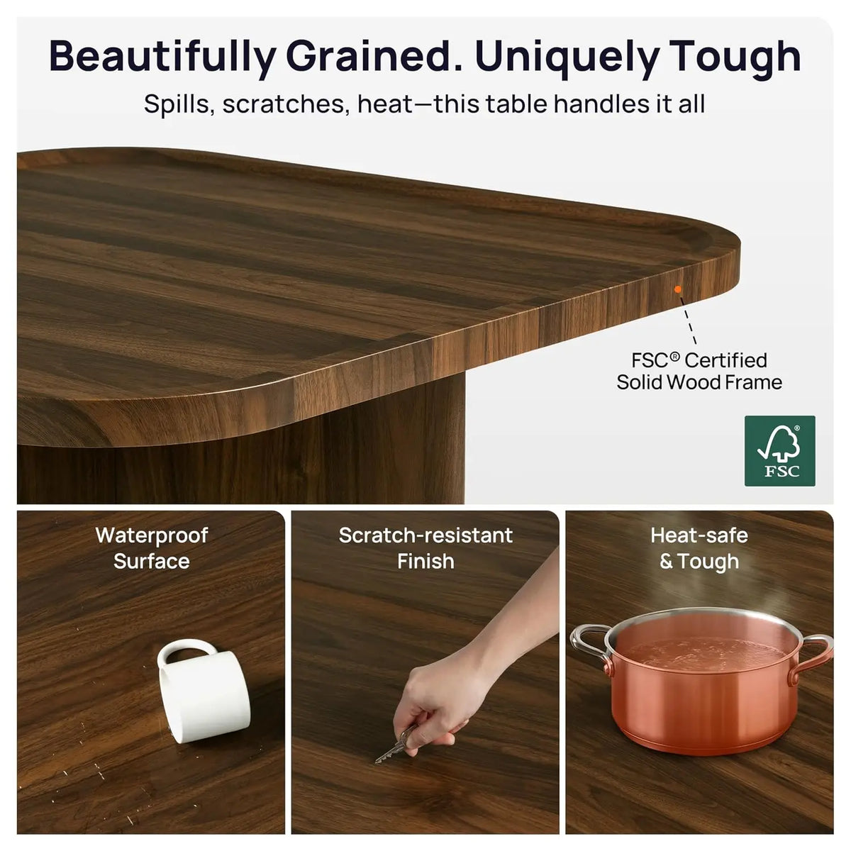Wooden Square Coffee Table