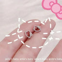 Hello Kitty Zircon Pendant Sparkling Elegance Jewelry