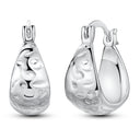 Silver Plated Hoop Earring Pendientes