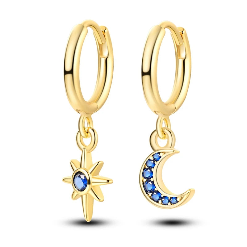 Silver Plated Earrings Rose Gold