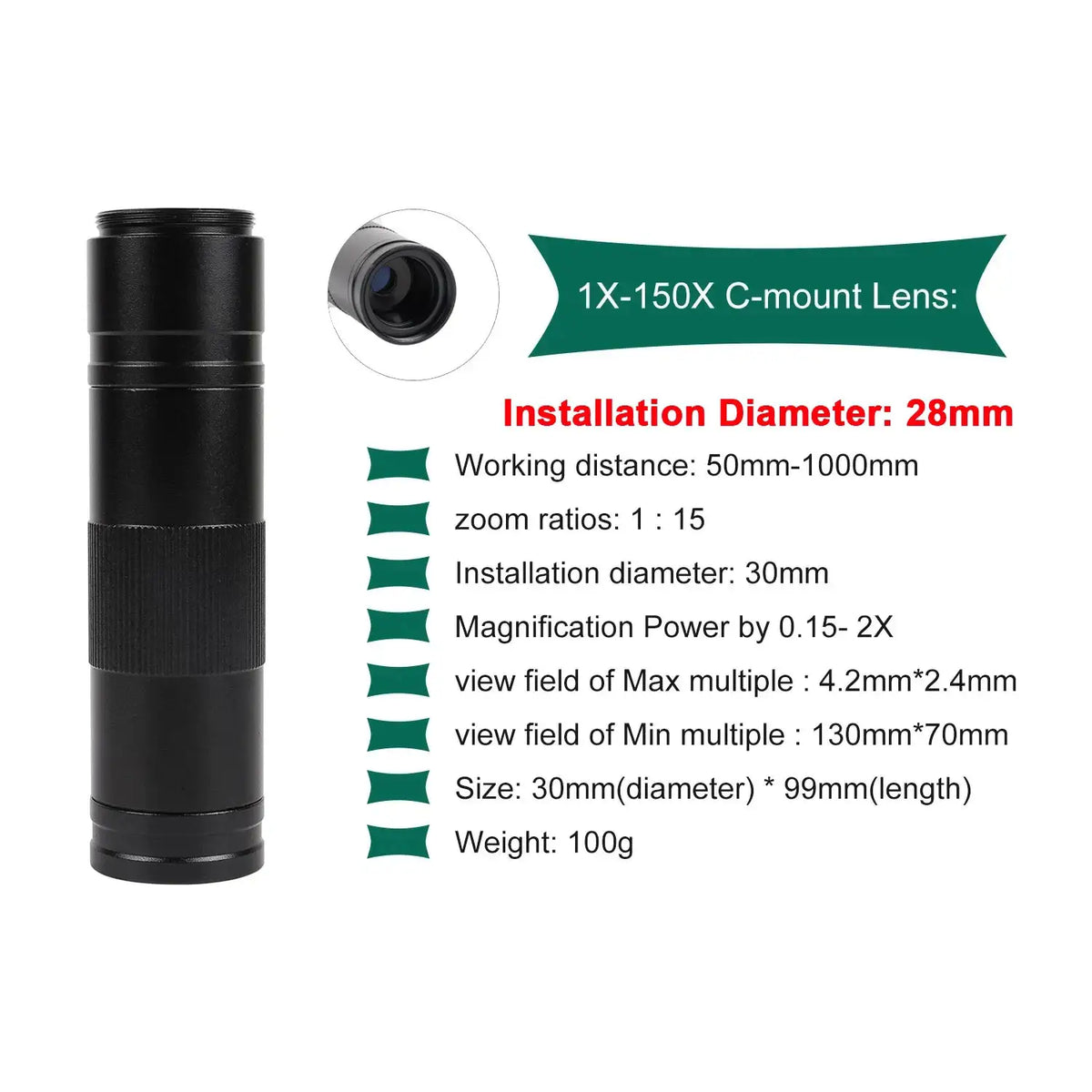 YIZHAN 4K 60MP UHD Electron Digital Microscope IMX415 HDMI Type-C Industrial Welding Camera 1080P 60FPS Soldering Tools 150X Adjustable Zoom Lens Remote Control Ring Light Metal Folding Stand Freeze Compare/Photo/Video With P