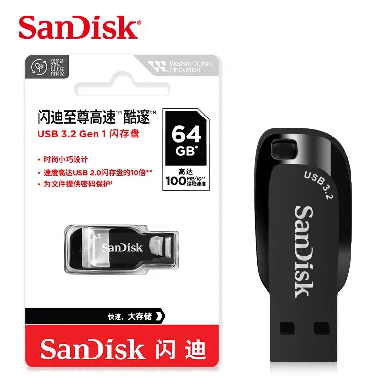 Original SanDisk USB 3.0 Pendrive Ultra Shift Flash Drive 256GB 128GB 64GB 32GB USB Pen Drive Memory Stick Car U Disk Flash Disk