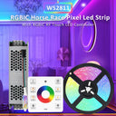 Vivid RGBIC Horse Racing LED Strip 5M 10M 20M 24V WS2811 Controller Remote