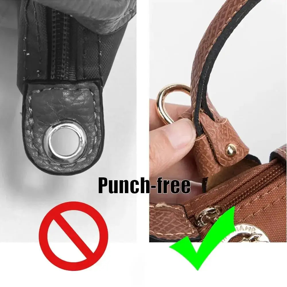 Punch Free Genuine Leather Shoulder Strap For Longchamp Bag