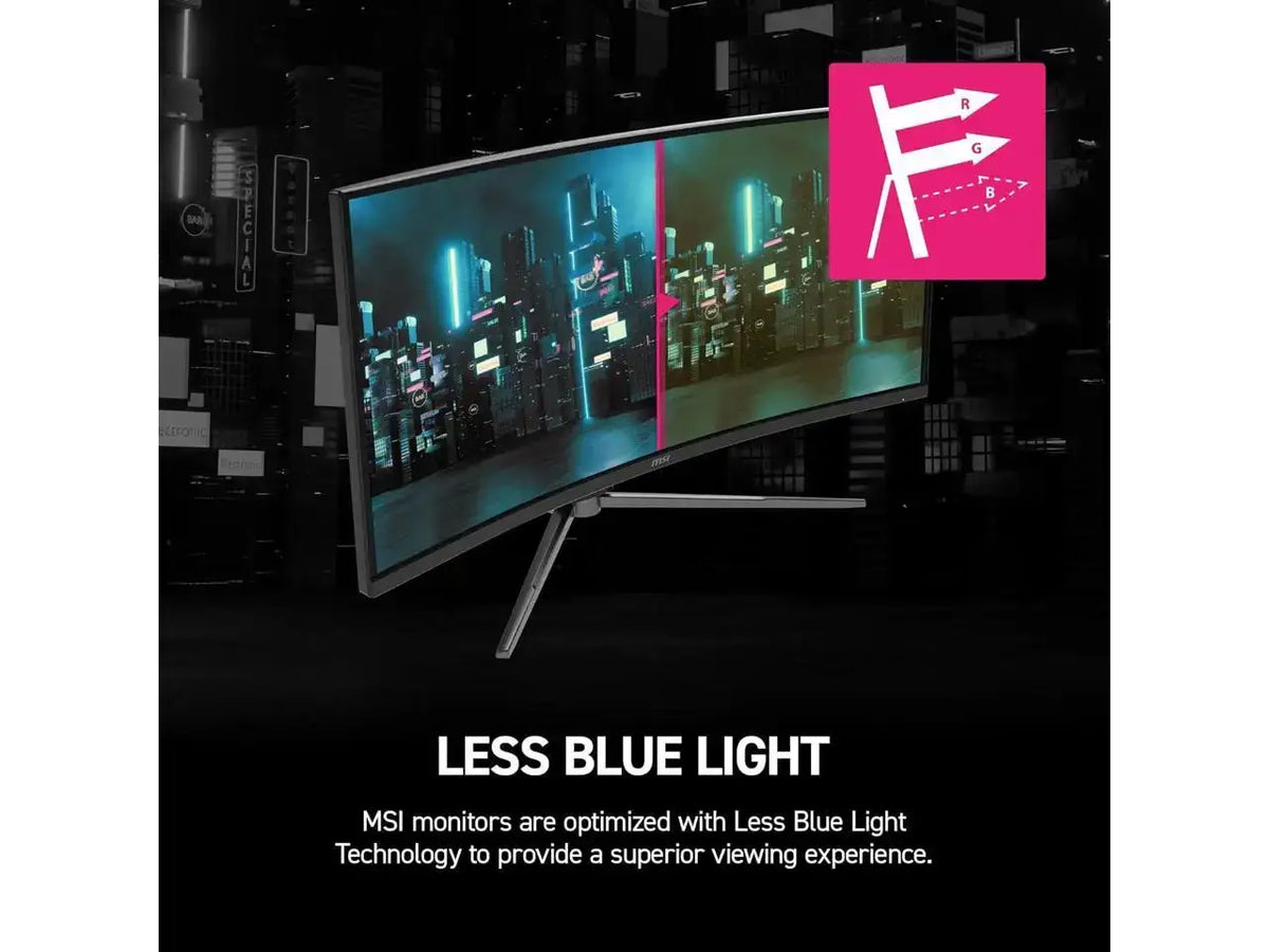 MSI 34 inch UltraWide QHD 2K 1440P 240Hz Adaptive Sync 0.5ms HDR400 RGB USB-C 1500R Curved Gaming Computer Monitor with Height Adjustable, Swivel & Tilt stand MPG 346CQRF X24