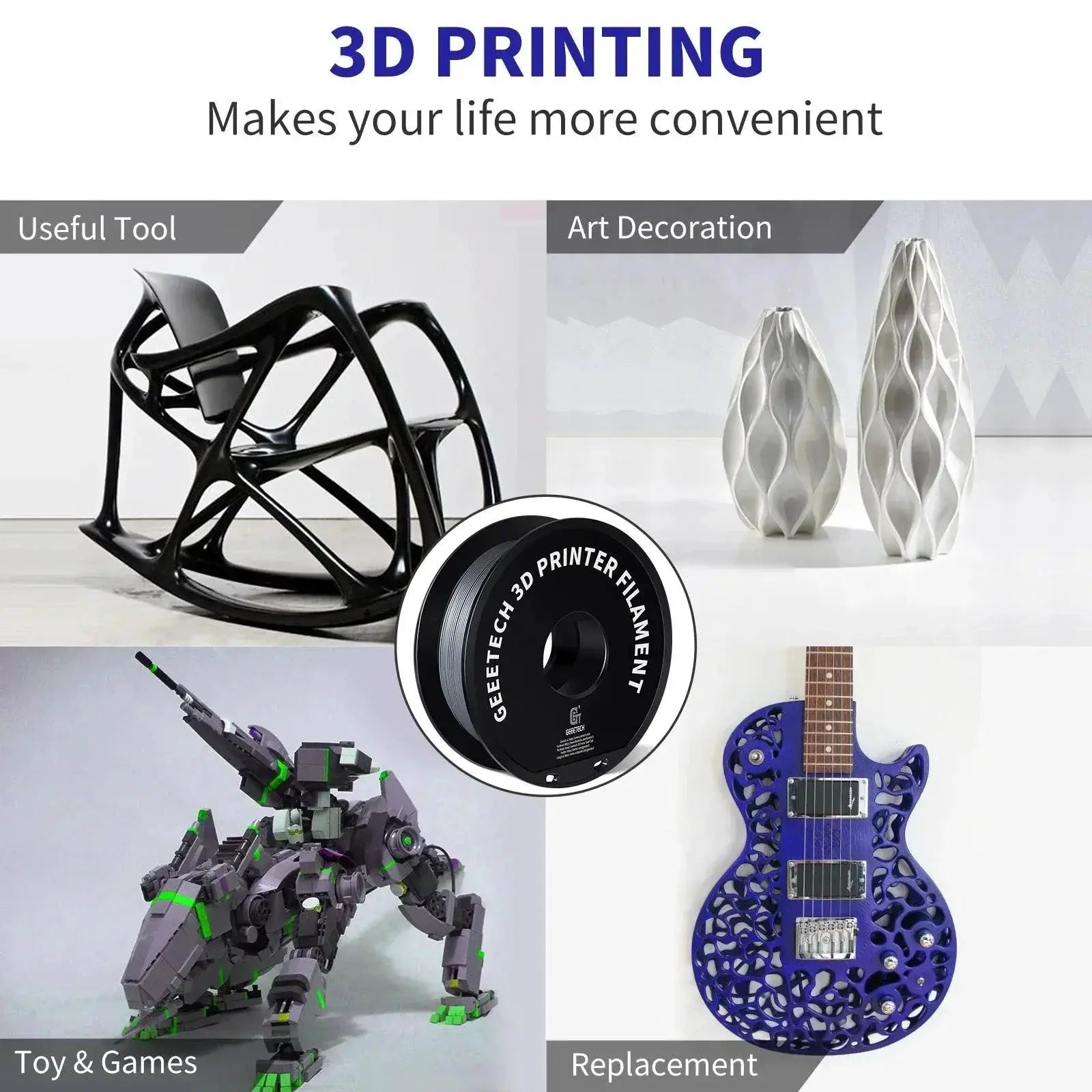 Geeetech PETG Filament Ultimate 3D Printing Solution 1kg