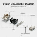 LEOBOG GrayWood Switches for Gamers